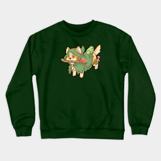 Druid Puppy Crewneck Sweatshirt by NathanBenich